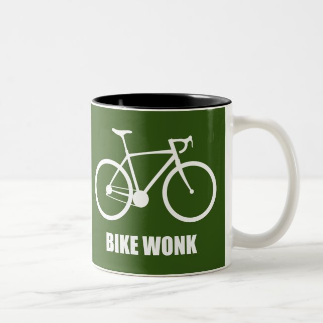 Bike Wonk Two-Tone Coffee Mug (Right)