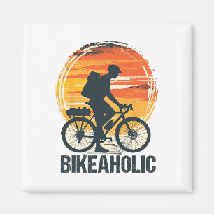 Bikeaholic Bikepacking Long Distance Cycling Bicyc Magnet