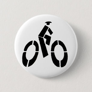 Bikeman Icon 6 Cm Round Badge