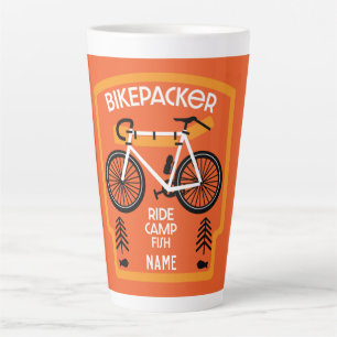 Bikepacker Fish And Camp Latte Mug