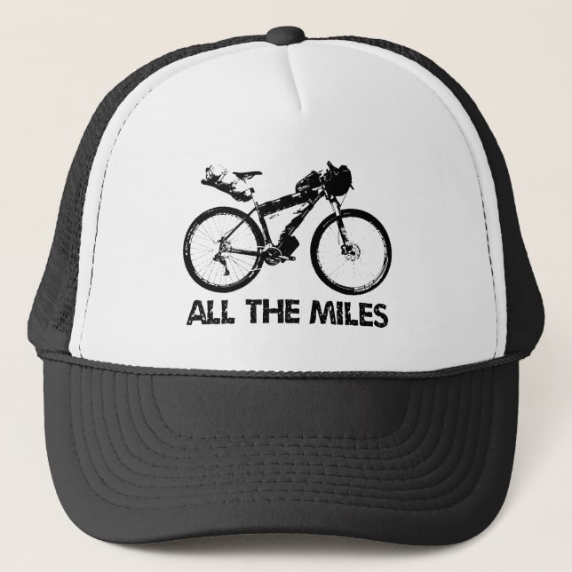 Bikepacking All The Miles Trucker Hat (Front)