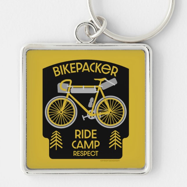 Bikepacking | Backpacking | Touring | Camping Key Ring (Front)