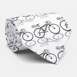 Bikepacking bike black and white tie