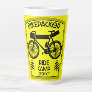 Bikepacking Bike Touring In nature Latte Mug