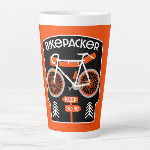 Bikepacking Bike Touring Latte Mug