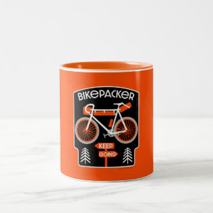 Bikepacking Bike Touring Two-Tone Coffee Mug