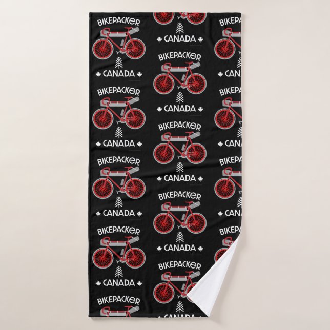 Bikepacking Canada Bath Towel (Bath Towel)
