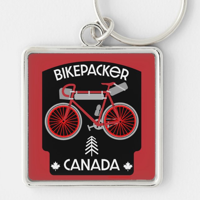 Bikepacking Canada Key Ring (Front)
