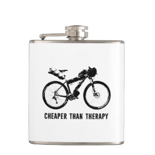 Bikepacking, Cheaper Than Therapy Hip Flask