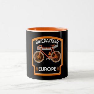 Bikepacking Europe Two-Tone Coffee Mug
