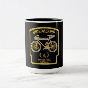 Bikepacking Mawson Trail Two-Tone Coffee Mug