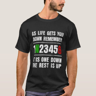 Biker 1N23456 Gear 1 Down 6 Up Motorcycle T-Shirt