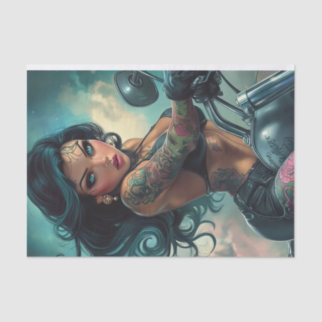 Biker Babe12 3rd Edition  Tissue Paper (Front)