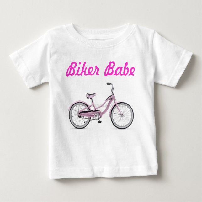 Biker Babe - and Proud of it! Baby T-Shirt (Front)