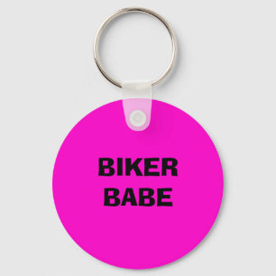 BIKER BABE KEY RING