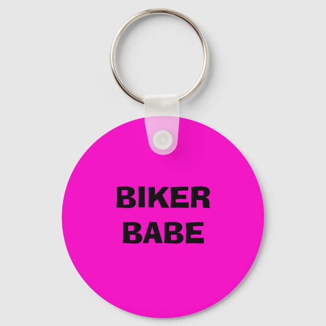 BIKER BABE KEY RING (Front)