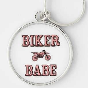 Biker Babe Keychain