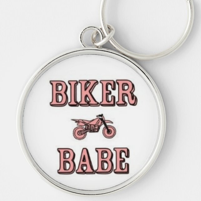 Biker Babe Keychain (Front)