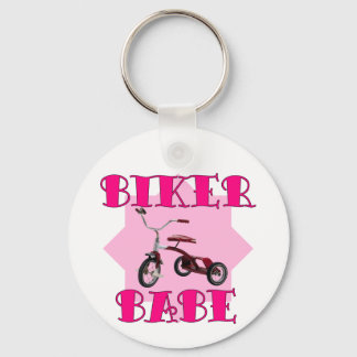 Biker Babe /pink Key Ring