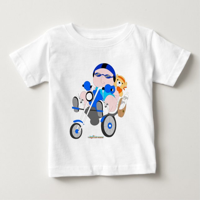 Biker baby boy t-shirt (Front)