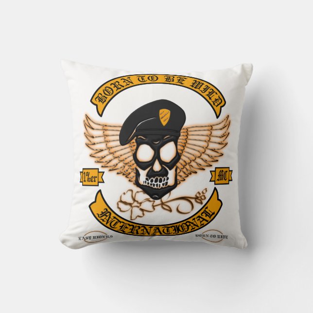Biker Badge Cushion (Front)