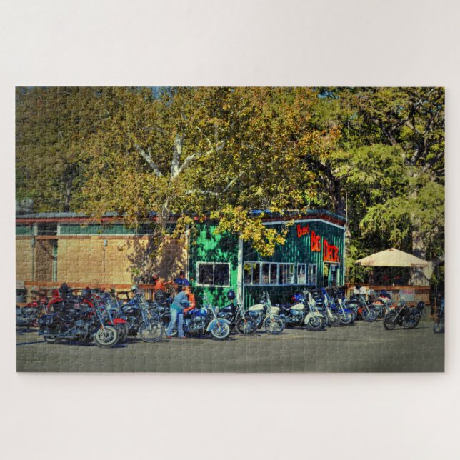 Biker Bar Jigsaw Puzzle (Horizontal)