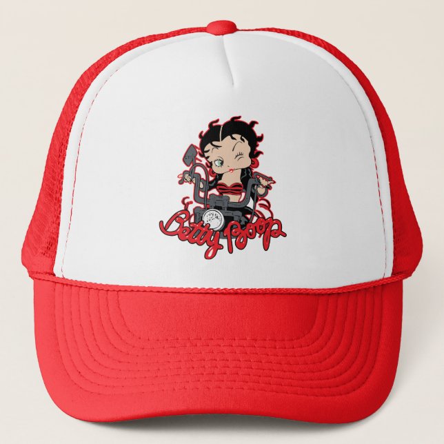 Biker Betty Boo Revival Trucker Hat (Front)