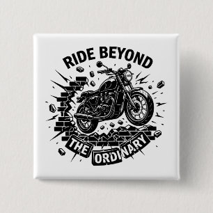 Biker Beyond Limits Ride 15 Cm Square Badge