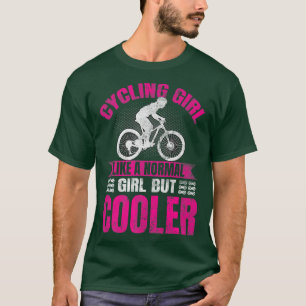 Biker Bicycle Cycling Cycle Rider Bike Ride Girl T-Shirt