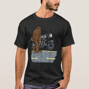 Biker Bigfoot Sasquatch Motorcycle Motorbike Men K T-Shirt