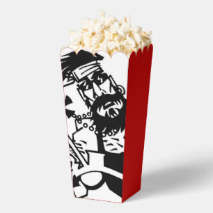 Biker black white red popcorn boxes