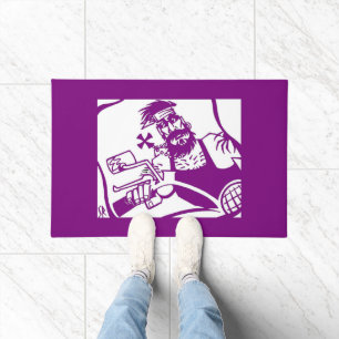 Biker Bro purple doormat