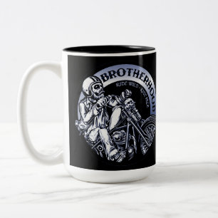 Biker Brotherhood Two-Tone Coffee Mug