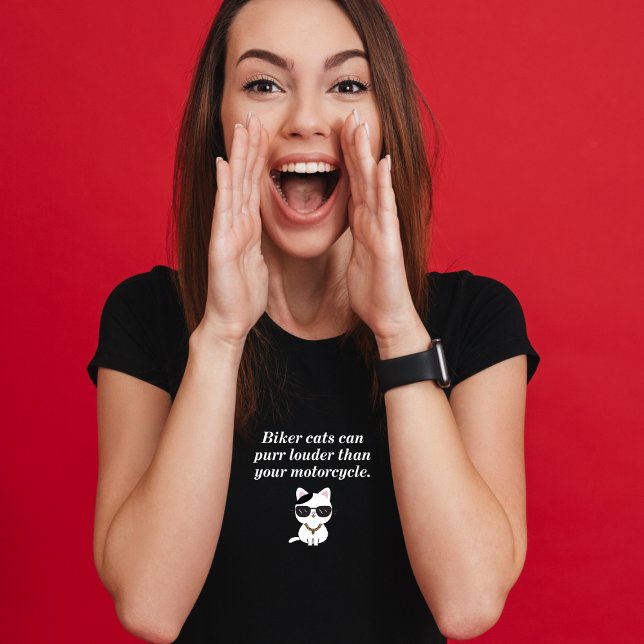 Biker Cats Purr Louder Than Your Motorcycle T-Shirt (Creator Uploaded)