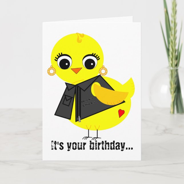 Biker Chick Card (Front)