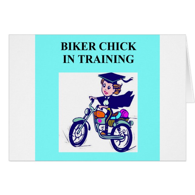 biker chick daughter joke (Front Horizontal)