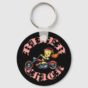 Biker Chick II Key Ring