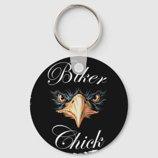 biker chick key ring