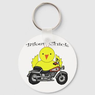 Biker Chick Key Ring