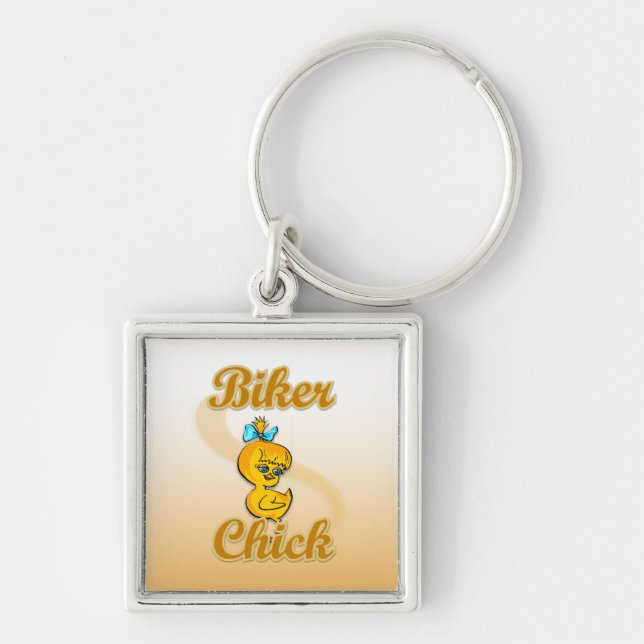 Biker Chick Key Ring (Front)