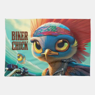 Biker Chick Kitchen Towels