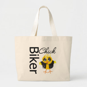 Biker Chick Large Tote Bag