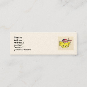 biker chick mini business card