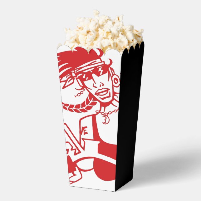 Biker Chick red white black popcorn boxes (Popped)