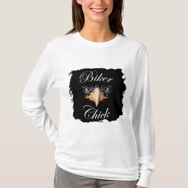 biker chick T-Shirt (Front)