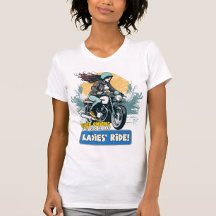 Biker chick T-Shirt Ride Design