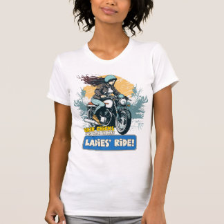 Biker chick T-Shirt Ride Design