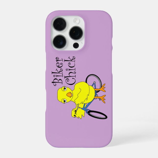 Biker Chick Text iPhone Case (Back)