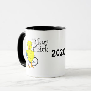 Biker Chick Text Mug