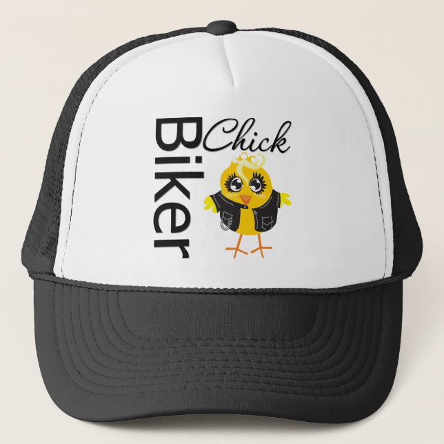 Biker Chick Trucker Hat (Front)